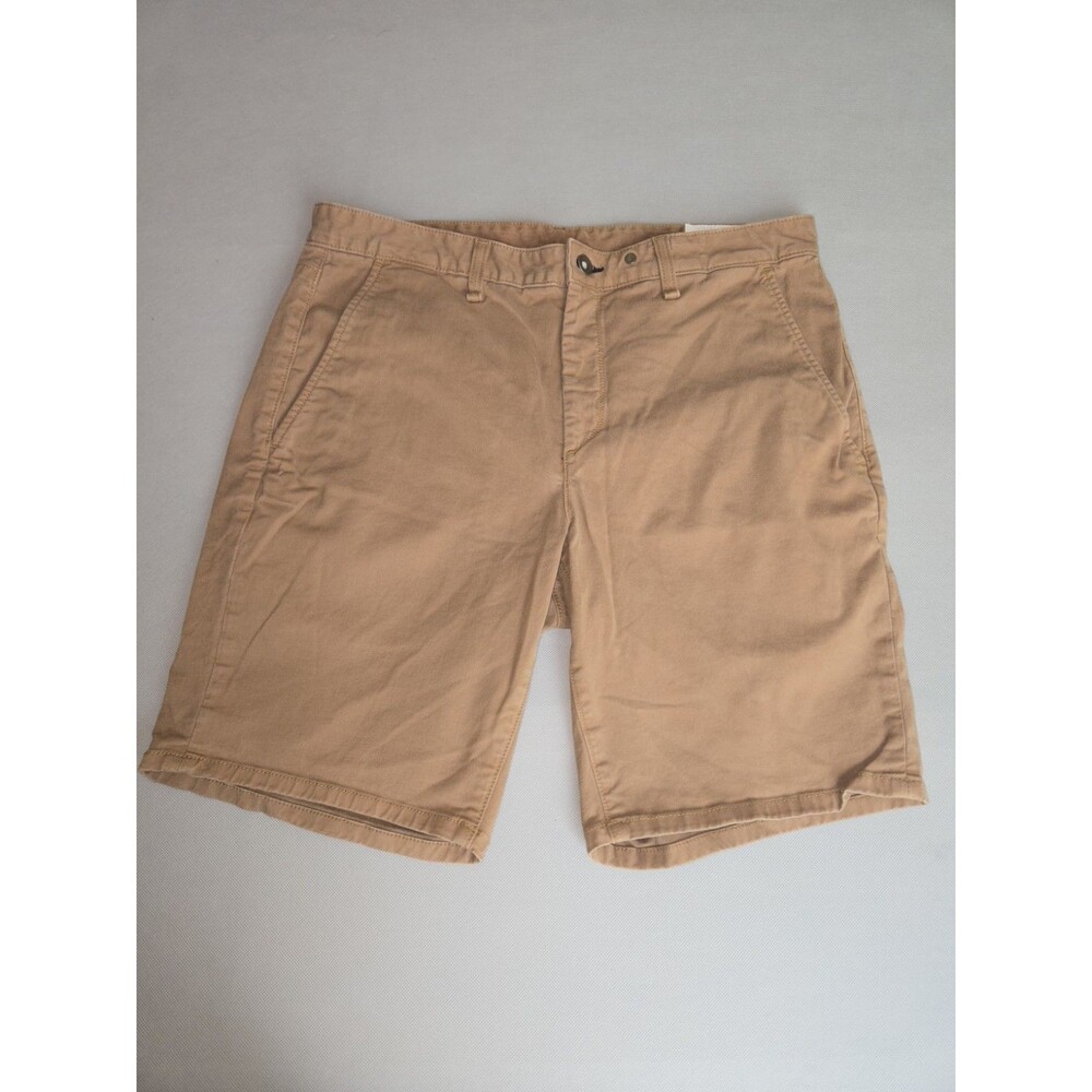 Rag & Bone New York Shorts Mens 33 Dark Khaki Brown Chino Cotton Stretch